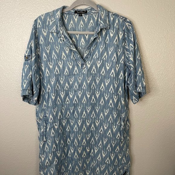 Velvet Heart - Collared Shirt Dress - Picture 1 of 3